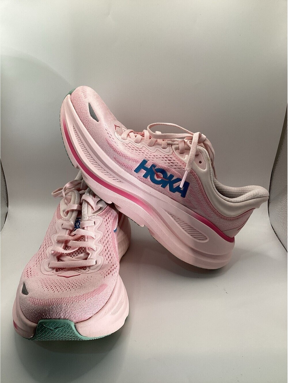 Hoka One One Bondi 9 Women's Size 7 Rose Tea Petal Running Shoes 1162012 - Picture 3 of 6